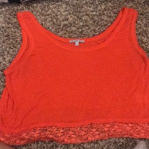 Orange crop top